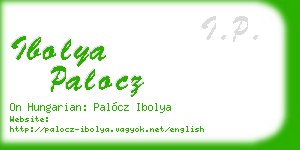 ibolya palocz business card