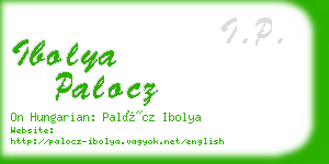 ibolya palocz business card